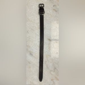 NEW COLE HAAN LARGE BROWN AND SILVER DOG COLLAR